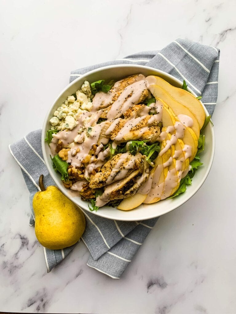 Chicken Pear And Blue Cheese Salad
