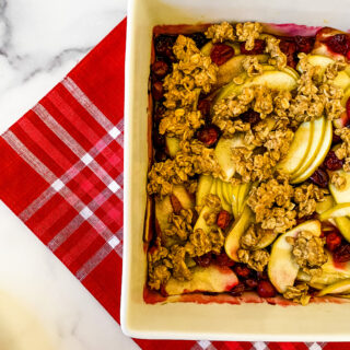 Apple And Cranberry Crumble