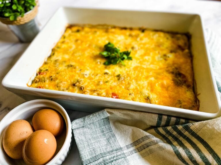 Egg, Sausage, And Cheese Breakfast Casserole