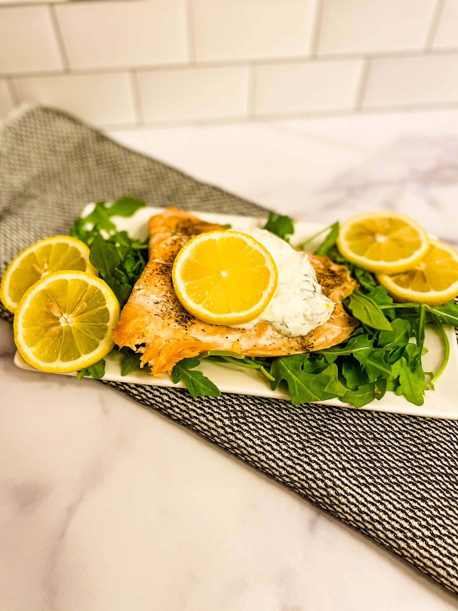 Salmon With Lemon Dill Sauce - Cooking With Fudge