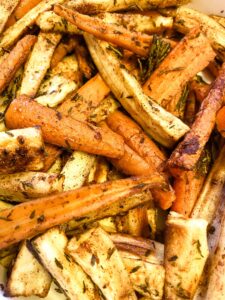 Oven Roasted Carrots And Parsnips