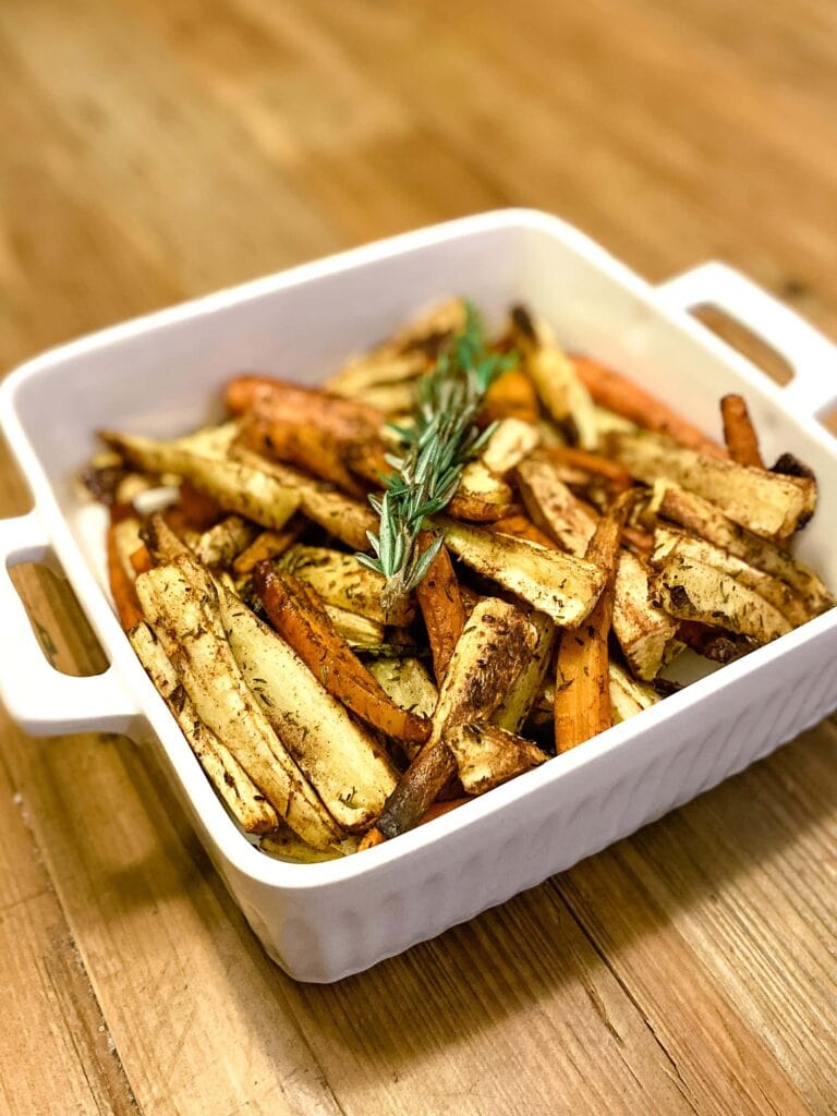 Oven Roasted Carrots And Parsnips