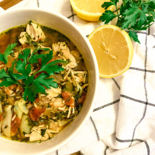 Slow Cooker Mediterranean Chicken Soup