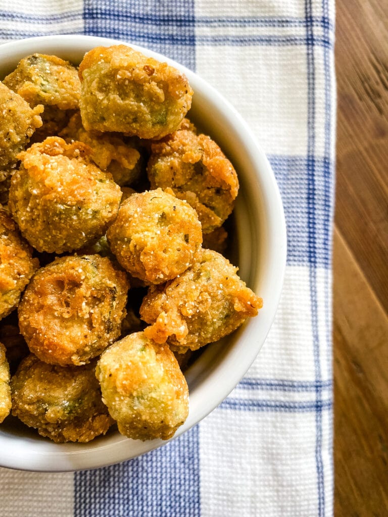 Air Fryer Fried Okra - Cooking With Fudge