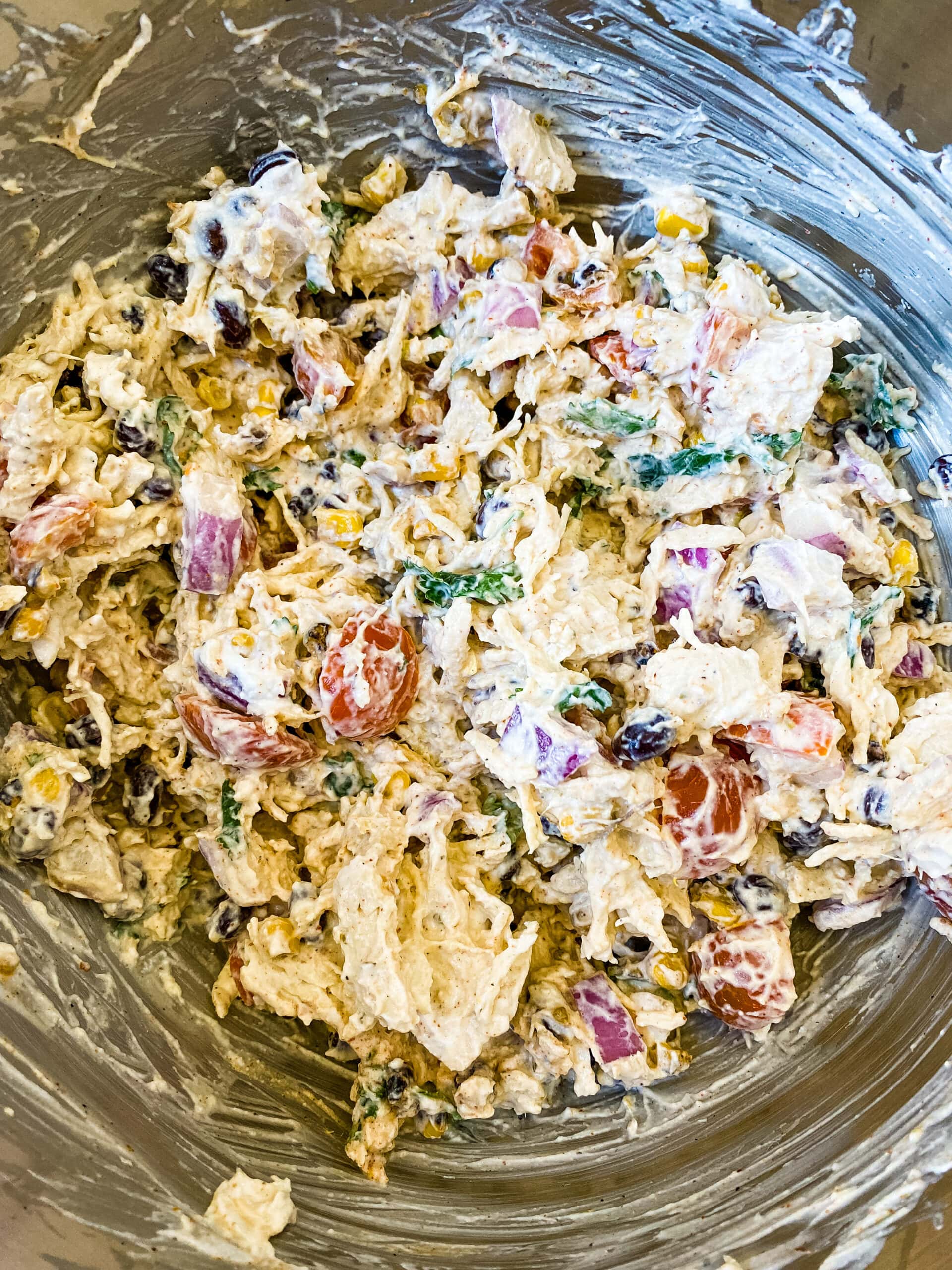 Southwest Style Chicken Salad - Cooking With Fudge