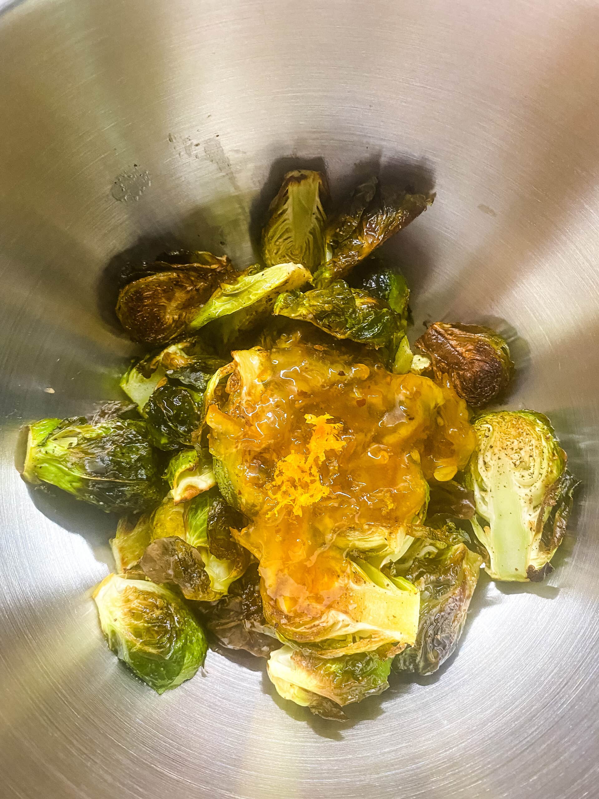 Citrus Glazed Brussels Sprouts - Cooking With Fudge