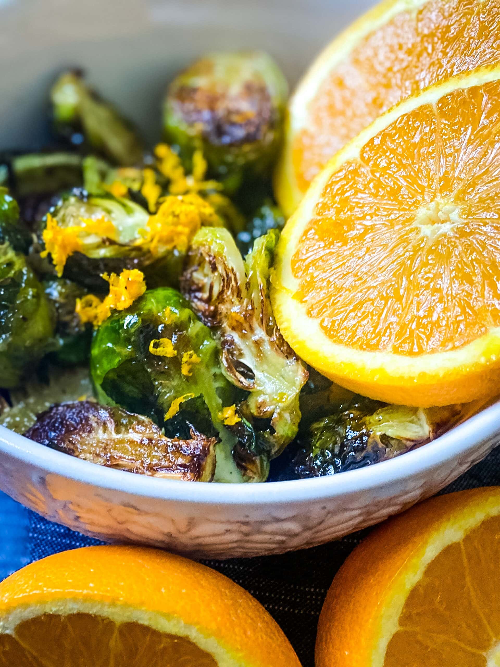 Citrus Glazed Brussels Sprouts - Cooking With Fudge