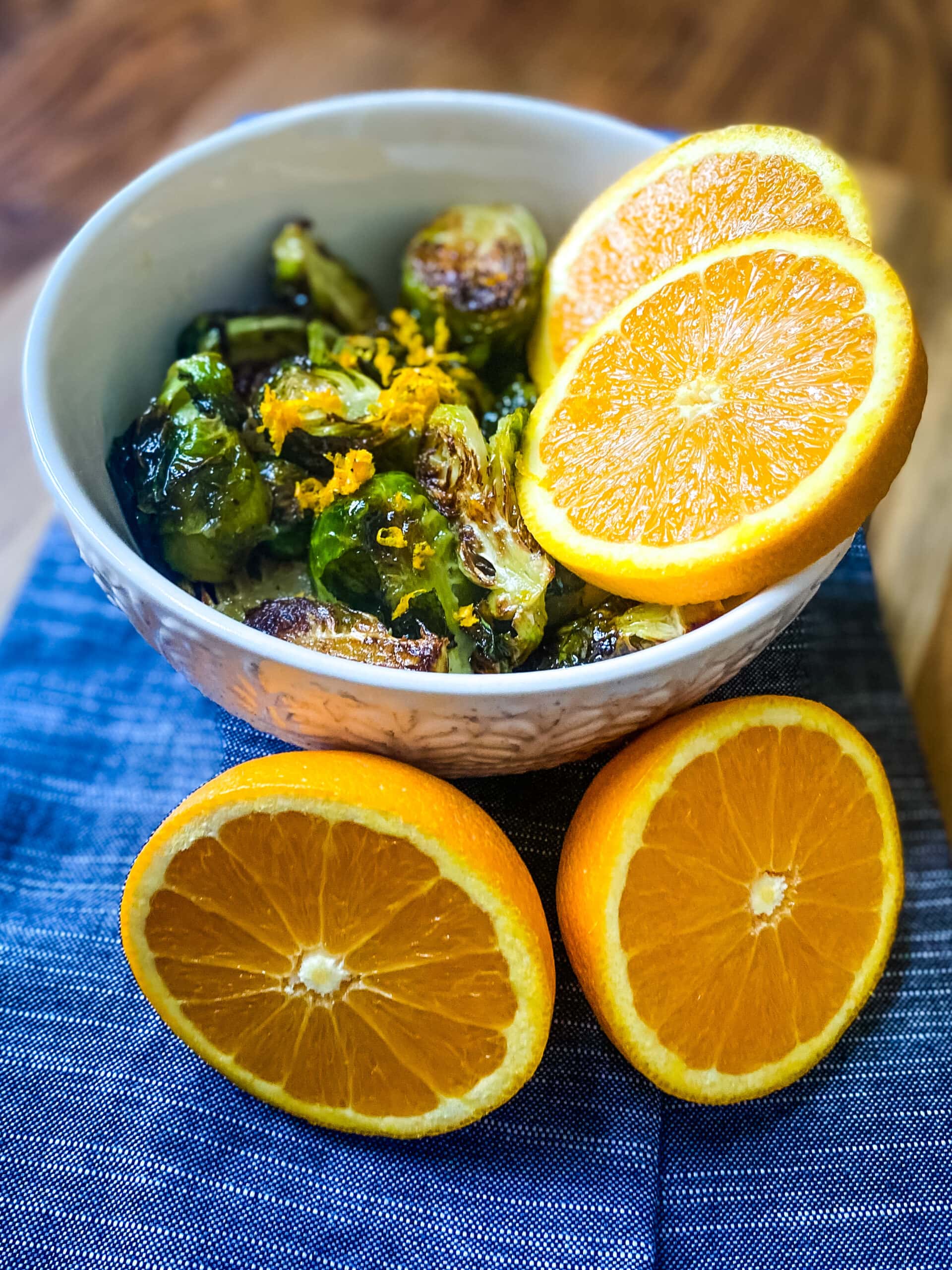 Citrus Glazed Brussels Sprouts - Cooking With Fudge