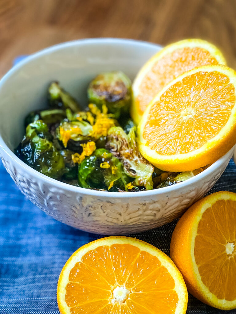 Citrus Glazed Brussels Sprouts - Cooking With Fudge