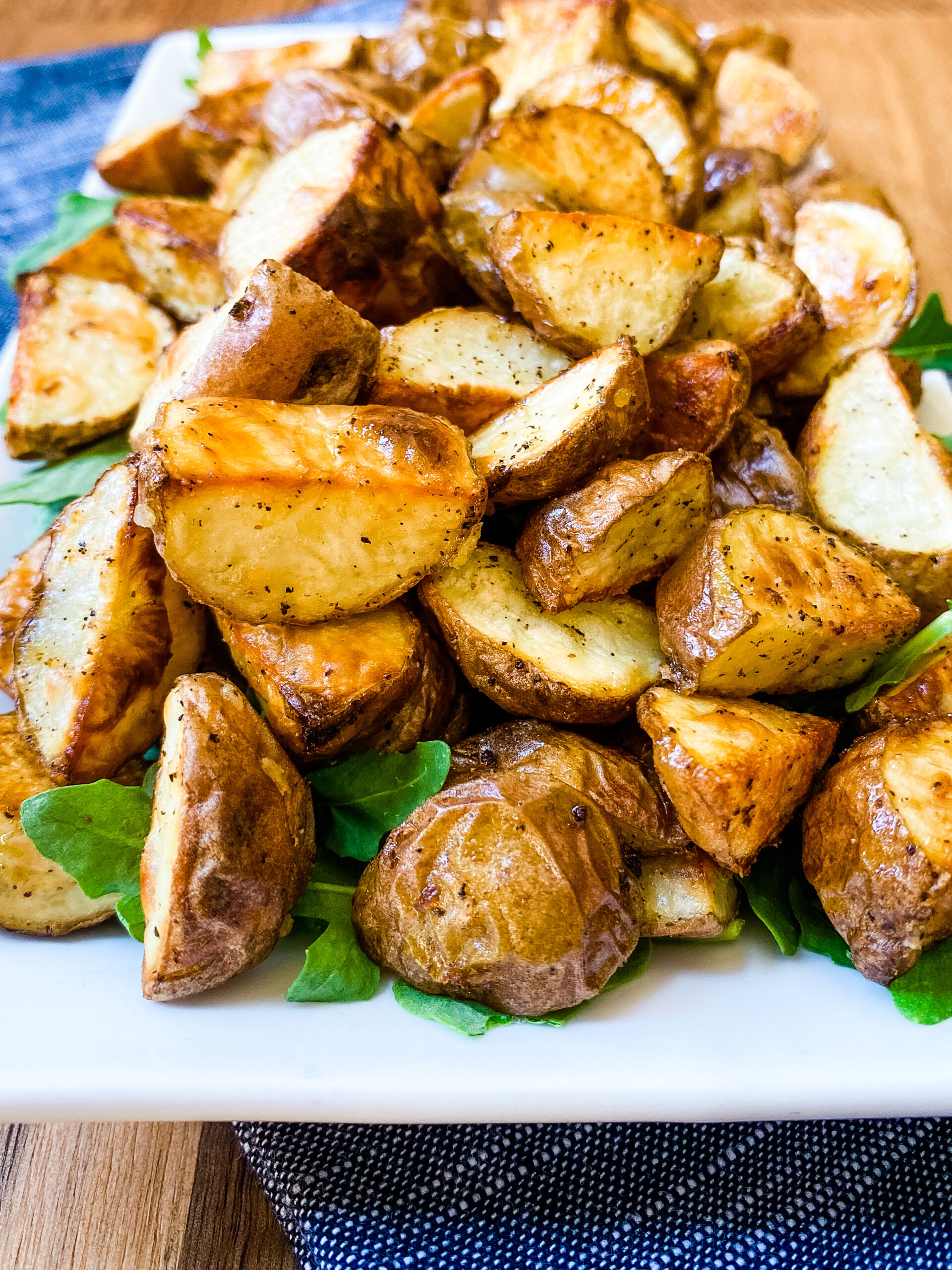 Crispy Oven Roasted Potatoes - Cooking With Fudge