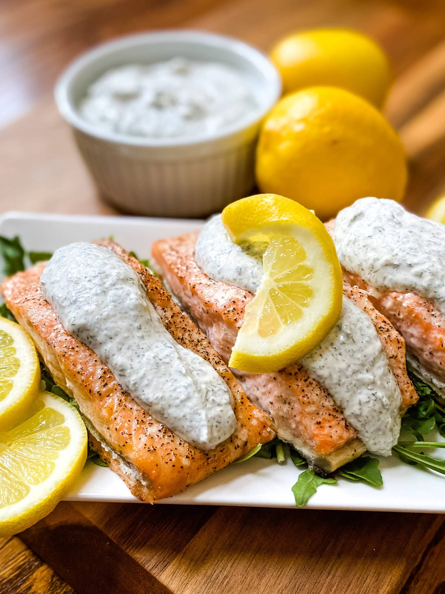 Salmon With Lemon Dill Sauce Cooking With Fudge