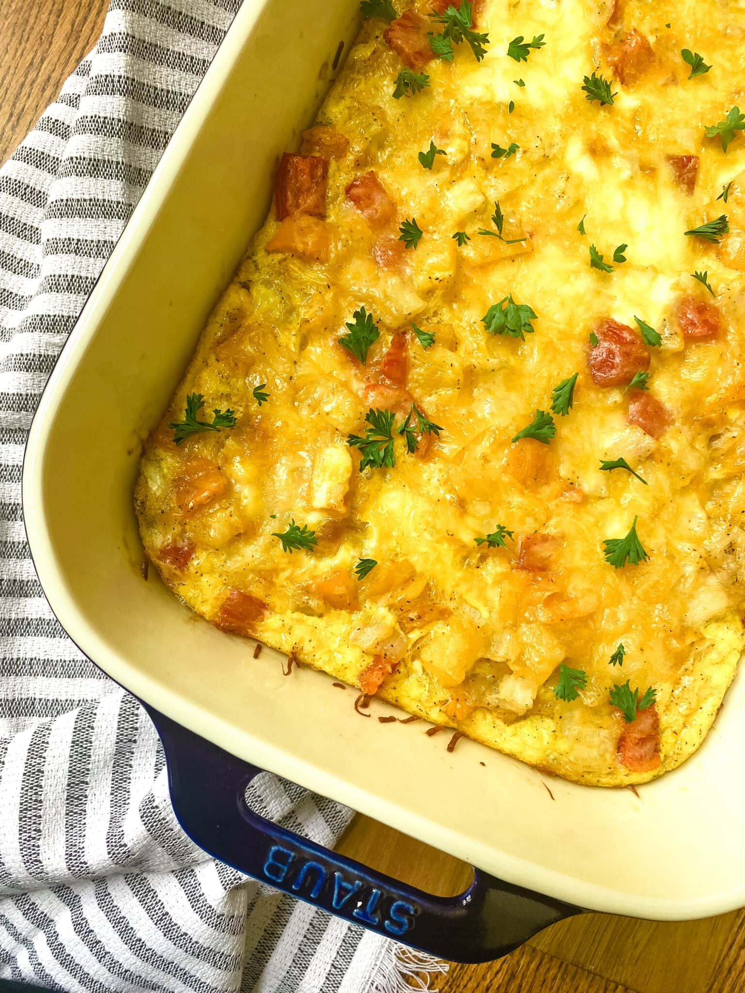 Sausage, Egg, And Cheese Breakfast Casserole Cooking With Fudge